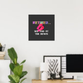Rentner...Sehen wir uns am Strand Poster (Heimbüro)