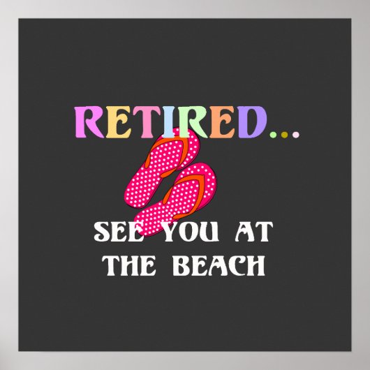 Rentner...Sehen wir uns am Strand Poster (Vorne)
