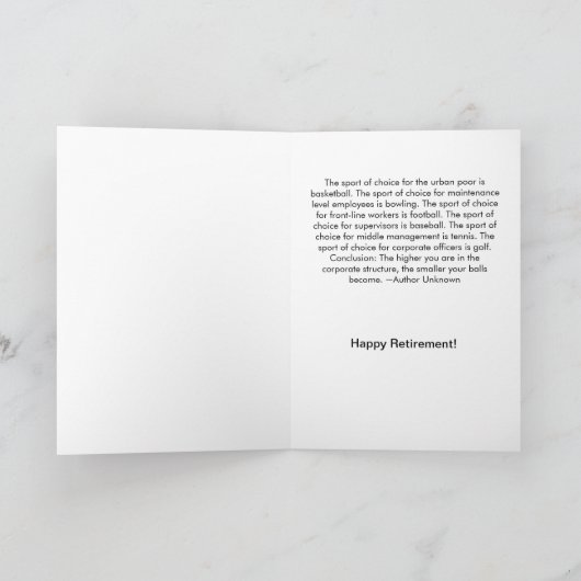 Rentner - Spaß Karte (Innenseite)