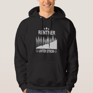 Rentner Unter Strom Ebike Sprichwort Mountainbike  Hoodie