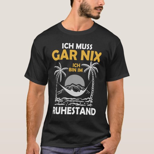 Rentner Urlaub Strand Ruhestand T-Shirt (Vorderseite)