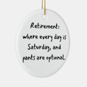 Rentner Weihnachten Keramik Ornament (Rechts)