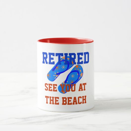 Rentner - Wir sehen uns am Strand Tasse (Zentrum)