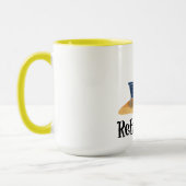 Rentnerin am Strand Tasse (Links)