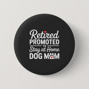 Rentnerin Hunde-Mama Lustiger Hundebesitzer Frau Button