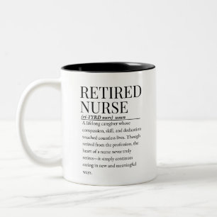 Rentnerin Krankenschwester Zweifarbige Tasse