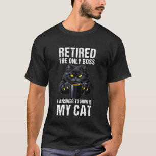 Rentnerkatze Lustiger Ruhestand Katzenmutter Katze T-Shirt