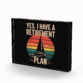Rentnerplan Bootfahren Segelboot Fotoblock (Rechts)
