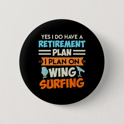 Rentnerplan Wing-Surfing Wing-Foil Wing-Foil  Button (Vorderseite)