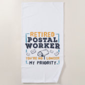 Rentnerurlaub für Postangestellte nicht meine Prio Strandtuch (Vorderseite)