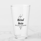 Rentnerversicherung 2024 Party Geschenk für Kranke Glas (Vorderseite)