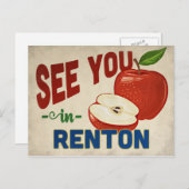 Renton Washington Apple - Vintage Travel Postkarte (Vorne/Hinten)