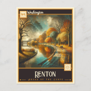 Renton, Washington Vintage Postkarte