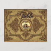 Renvoisié Moffet Viktorianische Tischnummer Card (Rückseite)