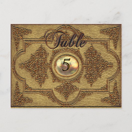 Renvoisié Moffet Viktorianische Tischnummer Card (Vorderseite)