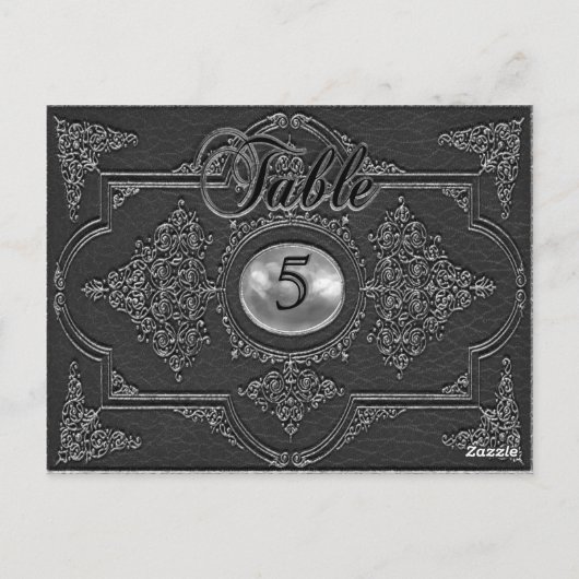 Renvoisié Shade Viktorianische Tischnummer Card (Rückseite)