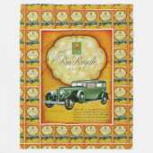 Reo-Royale Eight Automobile Ad Fleecedecke (Vorderseite)