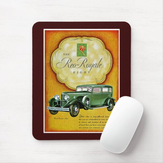 Reo-Royale Eight Automobile Ad Mousepad (Mit Mouse)