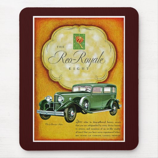 Reo-Royale Eight Automobile Ad Mousepad (Vorne)