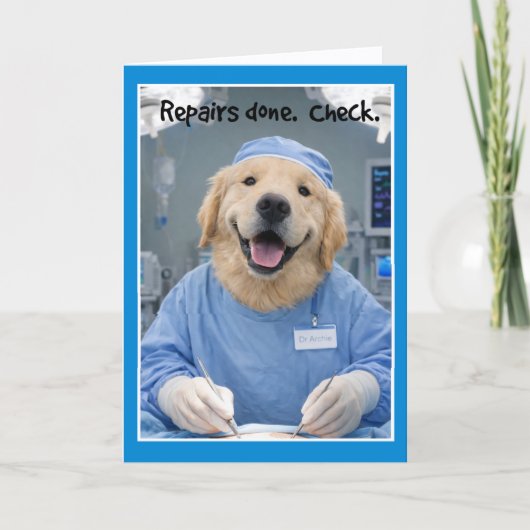 Repairs Done Get Well Card SG-1 Karte (Vorderseite)