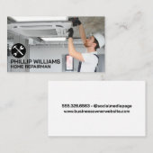 Reparateur-DeckenKlimaanlage Visitenkarte (Vorne/Hinten)