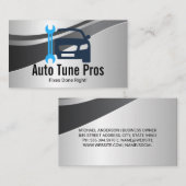 Reparatur der Auto | Mechanik Visitenkarte (Vorne/Hinten)