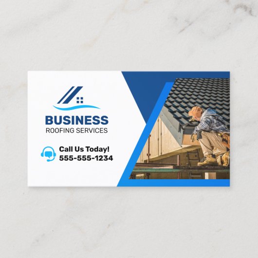 Reparatur der Dachdeckungen vor Ort, Nachdach, Gut Visitenkarte (Vorderseite)