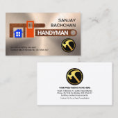 Reparatur der Holzschicht-Schraubenschlüssel Visitenkarte (Vorne/Hinten)