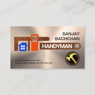 Reparatur der Holzschicht-Schraubenschlüssel Visitenkarte