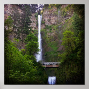 Reparatur der Multnomah Falls Bridge Poster