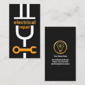 Reparatur der Power von Elektrolampen Visitenkarte (Vorne/Hinten)