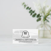 Reparatur des Auto | Car-Logo Visitenkarte (Stehend Vorderseite)