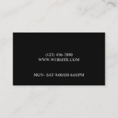 Reparatur des Auto für den Reifenservice Visitenkarte (Rückseite)