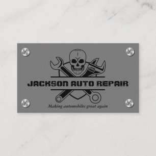 Reparatur des Auto von Autos Visitenkarte