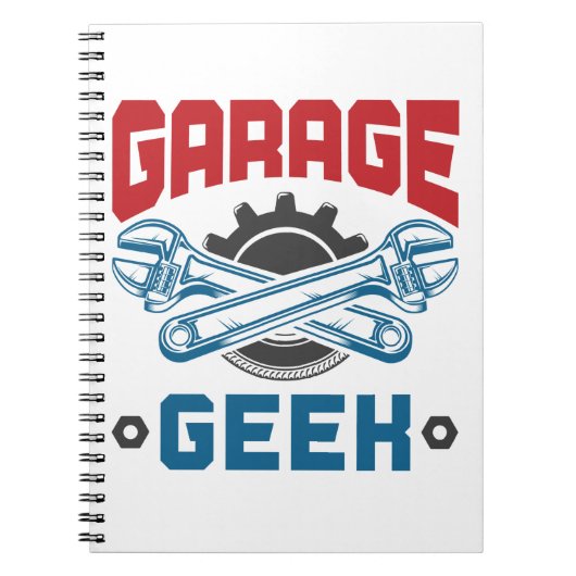 Reparatur des Auto von Garage Geek Notizblock (Vorderseite)