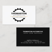 Reparatur des Auto von Motorrädern, Mechanik Visitenkarte (Vorne/Hinten)