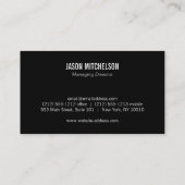 Reparatur des ersten Auto des Kfz-Zahnrads, Mechan Visitenkarte (Rückseite)