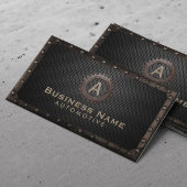 Reparatur des Kfz-Zahnramms für dunkle Metallfahrz Visitenkarte