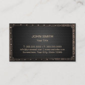 Reparatur des Kfz-Zahnramms für dunkle Metallfahrz Visitenkarte (Rückseite)