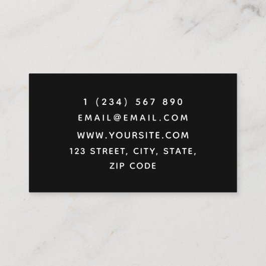 Reparatur des Motors von Sportwagen für Extreme Of Visitenkarte (Rückseite)