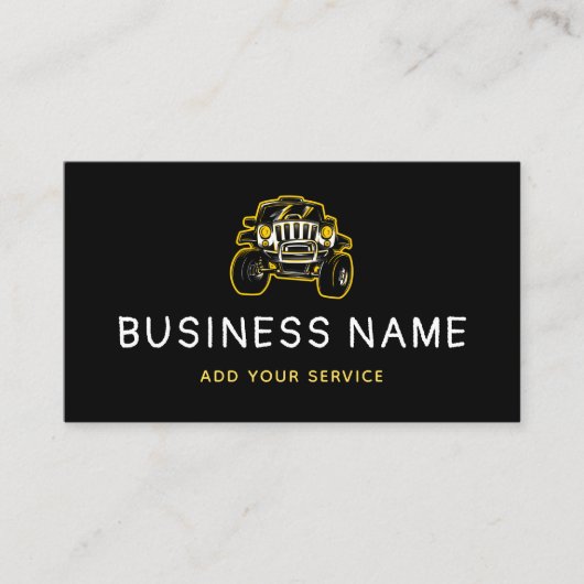 Reparatur des Motors von Sportwagen für Extreme Of Visitenkarte (Vorderseite)