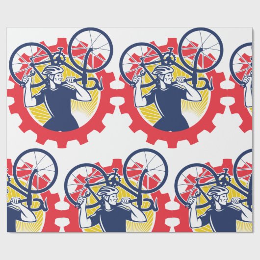 Reparatur des Radfallpapiers Geschenkpapier (Flach)