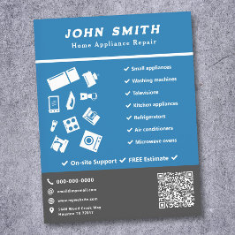 Reparatur-Flyer von Zuhause-Geräten Flyer