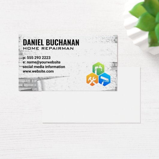 Reparatur | Maler Ziegelmauer (Schreibtisch)