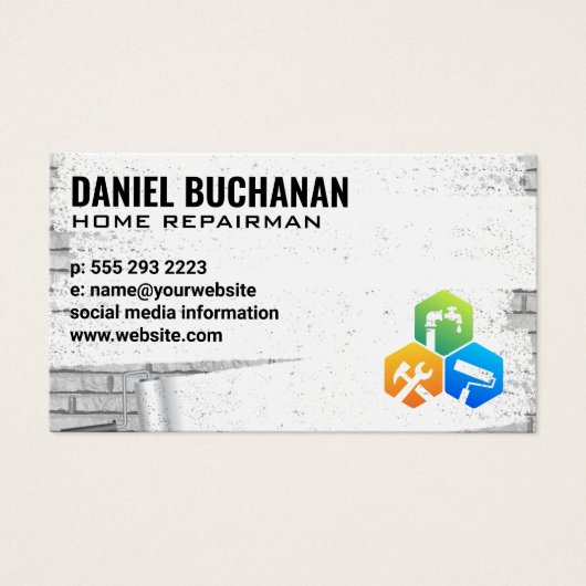 Reparatur | Maler Ziegelmauer (Vorderseite)