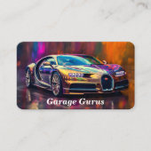 Reparatur/Mechanik von Auto Visitenkarte (Vorderseite)