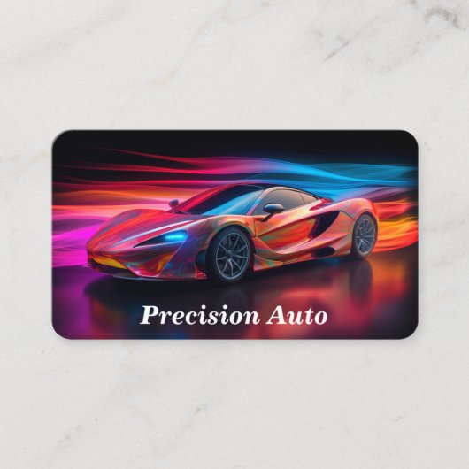 Reparatur/Mechanik von Auto Visitenkarte (Vorderseite)