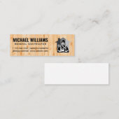 Reparatur mit Handwerkzeugen | Holz Mini Visitenkarte (Vorne/Hinten)