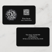 Reparatur-QR-Visitenkarte für kleine Motor