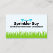 Reparatur und Installation von Sprinklern Visitenkarte (Vorderseite)